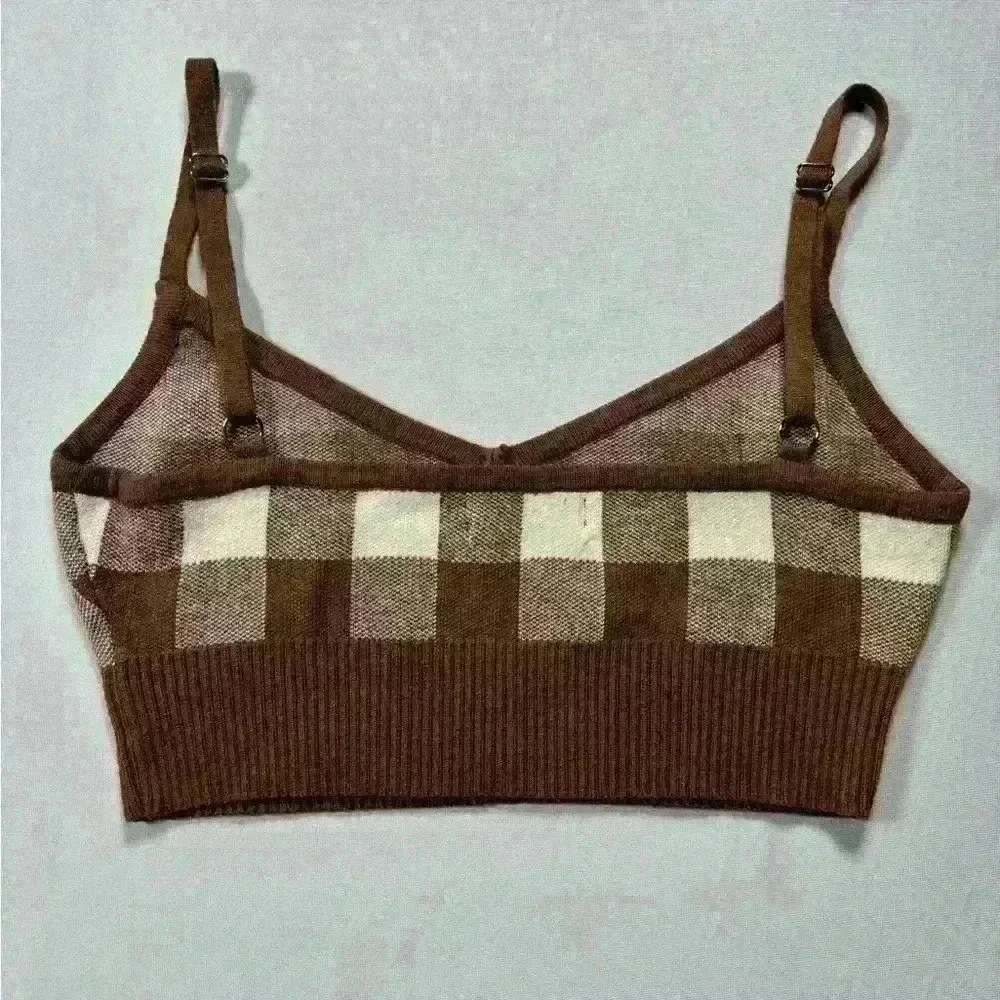 Altar’d State Checkered Crop Top - Small - Picture 2 of 5